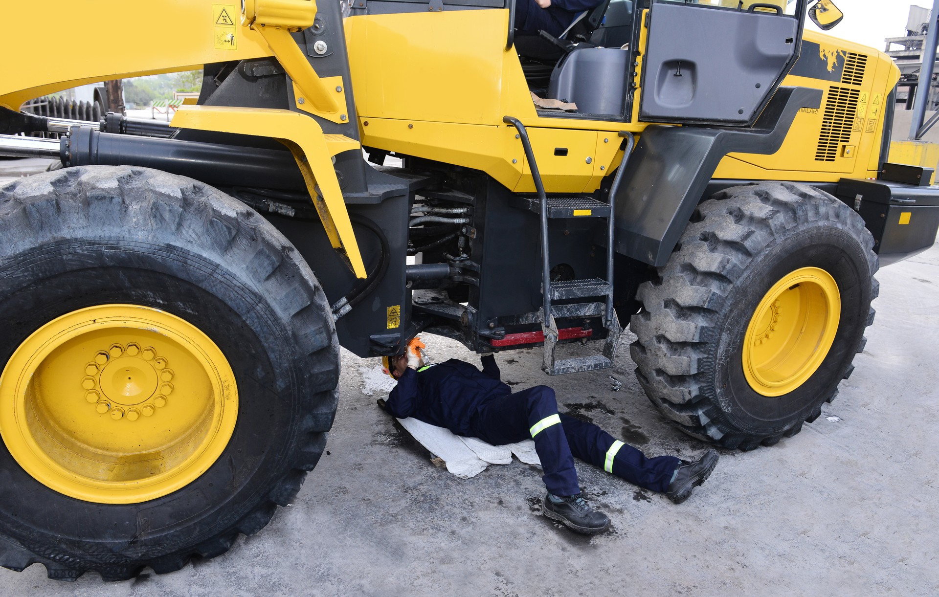 Repairing Excavator